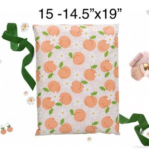 4/$20 -15 Peaches Poly Mailers 14.5”x19”